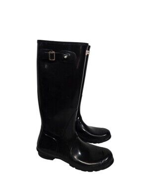 Hunter Original Gloss Tall Black Boots